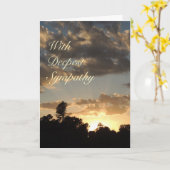 Golden Sunset met God Rays - Sympathiekaart Kaart (Gele Bloem)