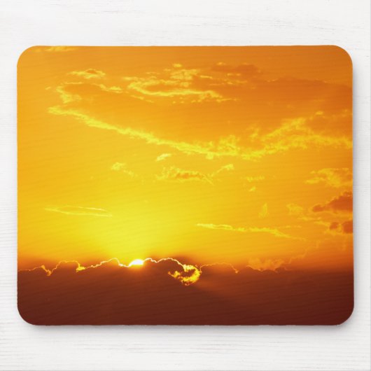 Golden Sunset Mousepad Muismat (Voorkant)
