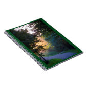 Golden sunset natuur-landschapsfotonotebook notitieboek (Rechterzijde)