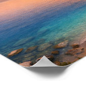 Golden Sunset Ocean Bay Poster - Mediterranean (Hoek)