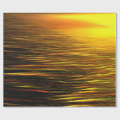 Golden Sunset on Sand Dunes Wrapping Paper Cadeaupapier (Vlak)