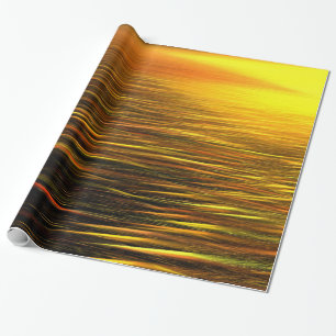 Golden Sunset on Sand Dunes Wrapping Paper Cadeaupapier