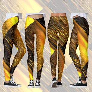 Golden Sunset op Zandduinen Geroteerde Stijl Leggi Leggings