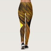 Golden Sunset op Zandduinen Geroteerde Stijl Leggi Leggings (Achterkant)