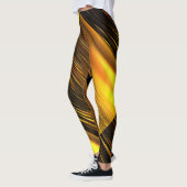 Golden Sunset op Zandduinen Geroteerde Stijl Leggi Leggings (Links)