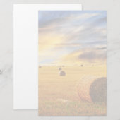 Golden Sunset Over Boerderij Field Briefpapier (Voorkant / Achterkant)