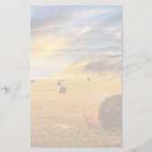 Golden Sunset Over Boerderij Field Briefpapier (Voorkant)