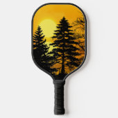 Golden Sunset Pine Trees Lake Pickleball Paddle (Voorkant)