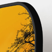 Golden Sunset Pine Trees Lake Pickleball Paddle (Links Detail)