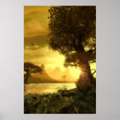 Golden sunset poster (Voorkant)
