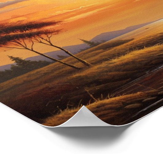 Golden Sunset Poster (Hoek)