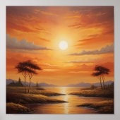 Golden Sunset Poster (Voorkant)