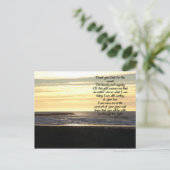 Golden Sunset Prayer Briefkaart (Staand voorkant)