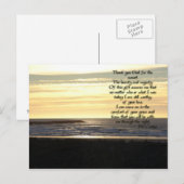 Golden Sunset Prayer Briefkaart (Voorkant / Achterkant)