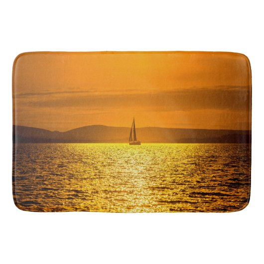 Golden Sunset Sail Badmat (Voorkant)