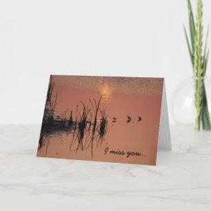 Golden Sunset Sandpipers Wenskaart Kaart