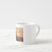 Golden Sunset Serenity – Nature Inspired Coffee Mu Espresso Kop (Voorkant rechts)