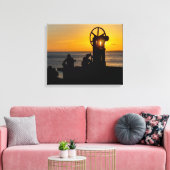 Golden Sunset Silhouette at MAM Canvas Afdruk (Insitu (Woonkamer))