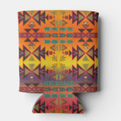 Golden Sunset Skies Southwestern Style Blikjeskoeler (Achterkant)