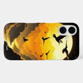 Golden Sunset Vlucht - Majestic Birds & Mountains Case-Mate iPhone Case (Achterkant (horizontaal))