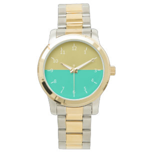 Golden Sunset Waters Horloge