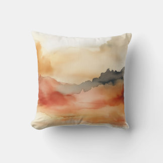 Golden Sunset Waterverf Pillow Kussen