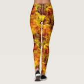 Golden Sunshine Abstracte texturen Leggings (Achterkant)