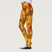 Golden Sunshine Abstracte texturen Leggings (Links)