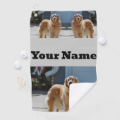 Golden Sunshine Golfhanddoek (Insitu)