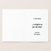 Golden Sunshine - Zachte Sun Motif op maat Folie Kaarten (Binnen)