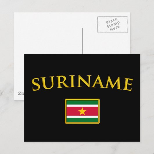 Golden Suriname Briefkaart (Voorkant / Achterkant)