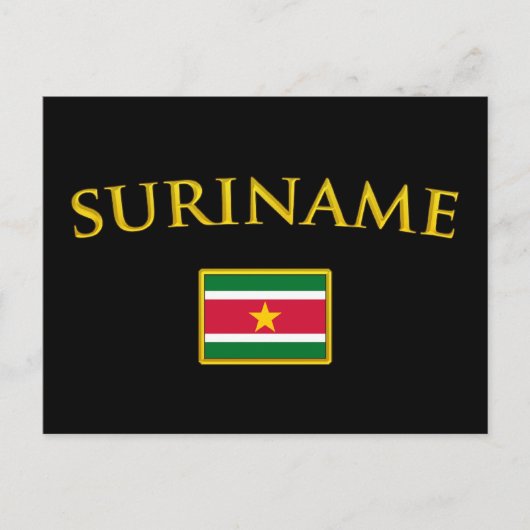 Golden Suriname Briefkaart (Voorkant)