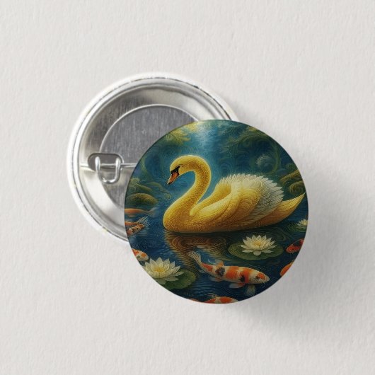 Golden Swan Button (Voorkant /achterkant)
