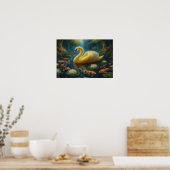 Golden Swan  Poster (Keuken)