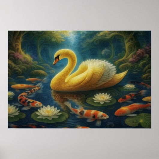 Golden Swan  Poster (Voorkant)