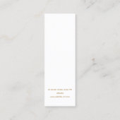 Golden Swash 2 Logo oorscherm Mini Visitekaartje (Achterkant)