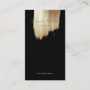 Golden Swash Logo Black earing Display Visitekaartje