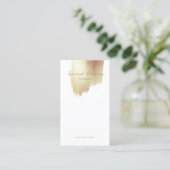 Golden Swash Logo Earring Display Visitekaartje (Staand voorkant)