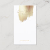 Golden Swash Logo Earring Display Visitekaartje (Voorkant)