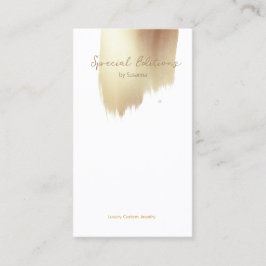 Golden Swash Logo Earring Display Visitekaartje