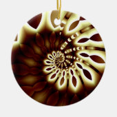 Golden Swirl Round Ornament (Voorkant)
