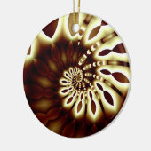 Golden Swirl Round Ornament (Links)
