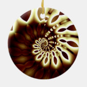 Golden Swirl Round Ornament (Achterkant)
