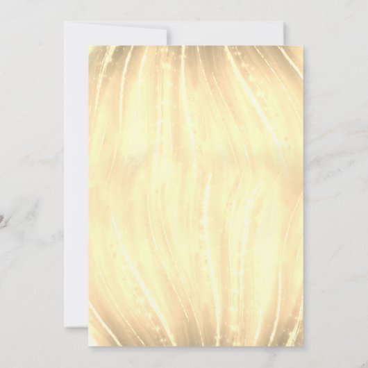 Golden Swirl Simple Modern Typography Wedding Kaart (Achterkant)