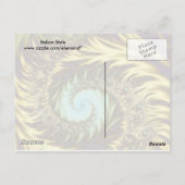 Golden Swirls Briefkaart (Achterkant)
