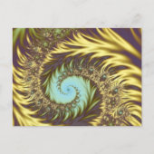 Golden Swirls Briefkaart (Voorkant)