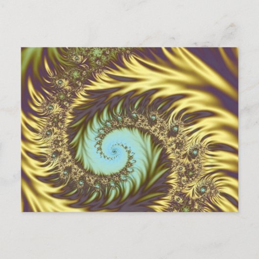 Golden Swirls Briefkaart (Voorkant)