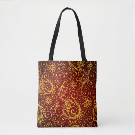 Golden Swirls Canvas tassen