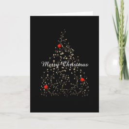 Golden swirls Holiday Card Feestdagen Kaart