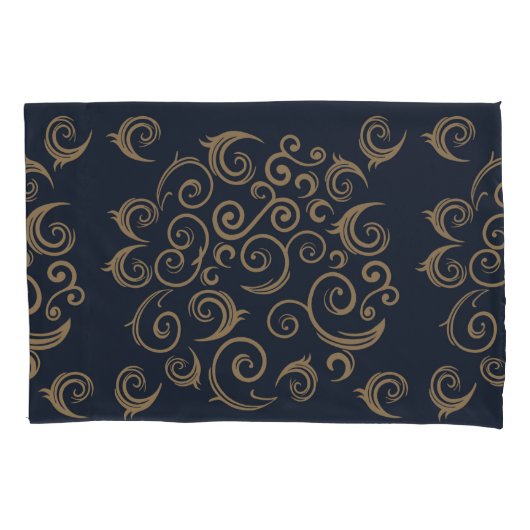 Golden Swirls Kussensloop (Voorkant)